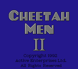 Cheetahmen 2 - Bugfixed Version Title Screen